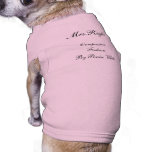 Mrs.Right, Compassion Fashion By Persia White Doggie Tee Shirt