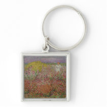Mrs. Russell Amongst the Flowers at Belle Isle Key Chain