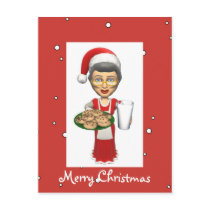 Mrs Santa,Cookies,Milk Postcard by forbes1954 Mrs Santa,Cookies,Milk Postcard