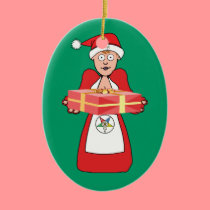 Mrs Santa OES ornaments