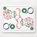Mrs Santa - Queen of Wreaths Mousepads