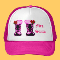 Mrs. Santa's Boots Hat hats