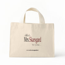 "Mrs. Skarsgard" Tote bag