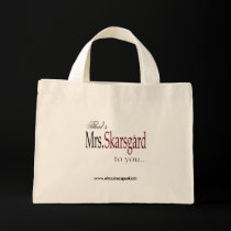 "Mrs. Skarsgard" Tote bag bags