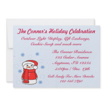 Mrs. Snowlady Party Invitation