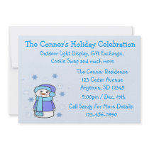 Mrs. Snowlady Party Invitation