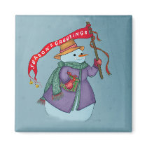 Mrs Snowmans Special Delivery magnets by MANolan Mrs Snowmans Special Delivery magnets