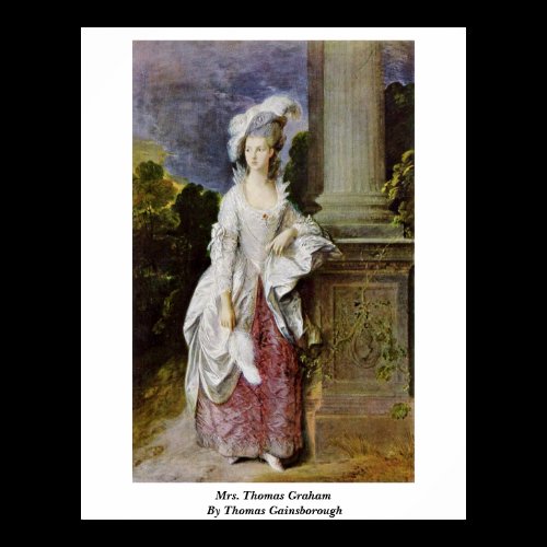 Mrs. Thomas Graham By Thomas Gainsborough Print