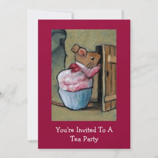 Mrs. Tittlemouse (Beatrix Potter) Tea Party Invite
