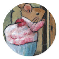 MRS TITTLEMOUSE (in Oil Pastel) After B. Potter stickers