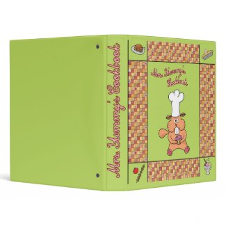 Mrs. Yummy's cookbook avery binder binder