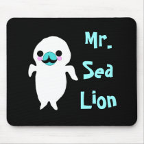 mrsealion, Mr.SeaLion mousepads by jenniekurono mrsealion, Mr.SeaLion mousepads