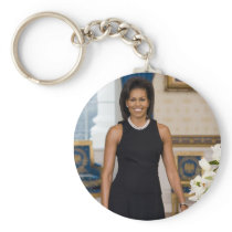 MrsObamaPortrait Keychain
