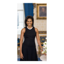 MrsObamaPortrait Custom Photo Card