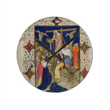 MS 11060-11061 Hours of the Cross: Vespers, the De Round Wall Clocks