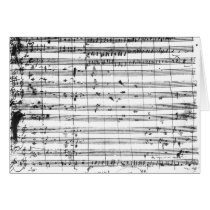 Ms.1548  Ouverture of the opera 'Don Giovanni' Cards