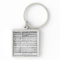 Ms.1548  Ouverture of the opera 'Don Giovanni' Keychain