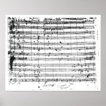 Ms.1548  Ouverture of the opera 'Don Giovanni' Print