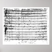 Ms.1548  Ouverture of the opera 'Don Giovanni' Print