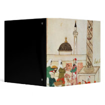 Ms 1671 A Bazaar in Istanbul, c.1580 Binders