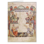 Ms 2 fol.11  Four Musicians, from a Book of Hours Cards