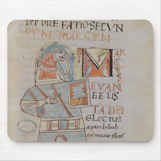 Ms 8 f.42 St. Mark the Evangelist Mouse Pad