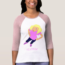 Ms Attitude Pink Tee Camisetas