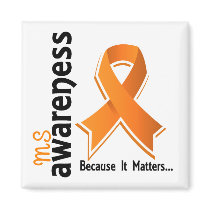 MS Awareness 5 Fridge Magnets