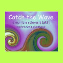 MS Awareness wave postcard