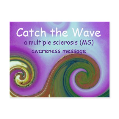 MS Awareness wave postcard by ohgreeting