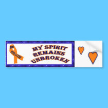 MS Bumper Sticker with heart bumper stickers
