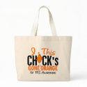 MS Chick Gone Orange bags by awarenessgifts MS Chick Gone Orange bags