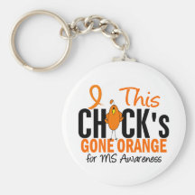 MS Chick Gone Orange Key Chain