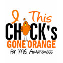 MS Chick Gone Orange t-shirts by awarenessgifts MS Chick Gone Orange t-shirts