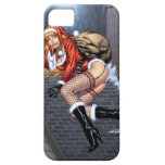 Ms Claus On The Rooftop Delivering Santas Presents iPhone 5 Covers