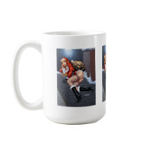 Ms Claus On The Rooftop Delivering Santas Presents Mugs