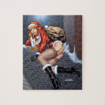 Ms Claus On The Rooftop Delivering Santas Presents Puzzles