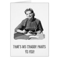 Ms. Crabby Pants cards