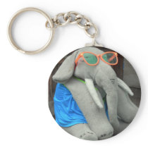 Ms Ella goes to the pool Key Chain