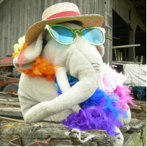 Ms Ella Phant photo sculptures by JeanC_PurpleDucky Ms Ella Phant photo sculptures