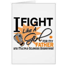MS Fight Like A Girl Father 11 Card