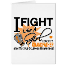 MS Fight Like A Girl Grandfather 11 Cards