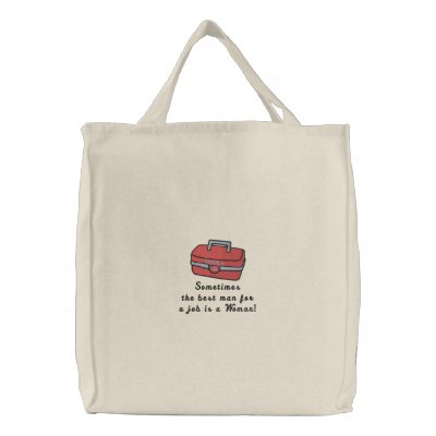 Ms Fixit Hoodie Embroidered Bags by Embroidery4U
