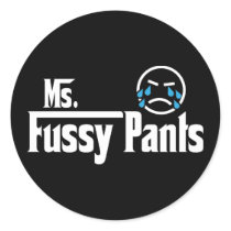 Ms Fussy Pants Sticker