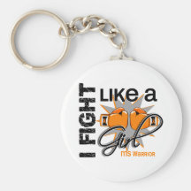 MS I Fight Like A Girl 13.2 Keychains