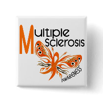 MS Multiple Sclerosis BUTTERFLY 3.1 Pin