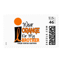 MS Multiple Sclerosis I Wear Orange For My Brother postage by awarenessgifts MS Multiple Sclerosis I Wear Orange For My Brother postage