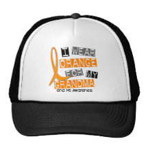 MS Multiple Sclerosis I Wear Orange For My Grandma Mesh Hats