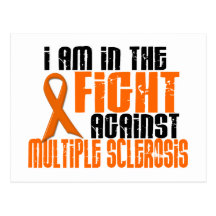 MS Multiple Sclerosis IN THE FIGHT 1 Postcard