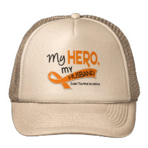 MS Multiple Sclerosis MY HERO MY HUSBAND 42 Mesh Hat